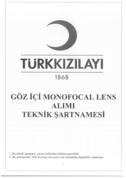 Teknik Özellikler