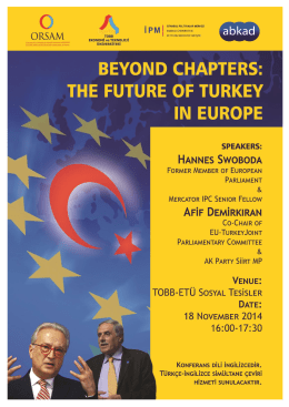 O TOBB snFTuNG MERCATOR GİRİŞİMI