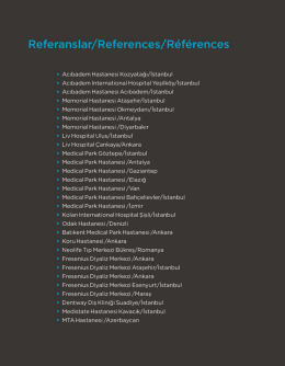 Referanslar/ References/ Références