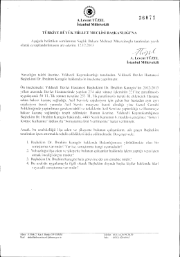 Yazılı Soru &Ouml;nergesinin Metni