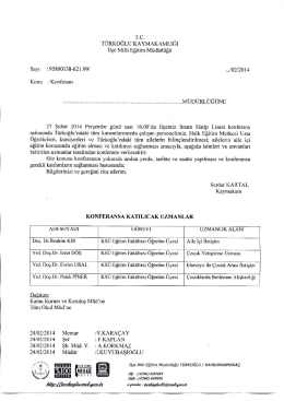 ile. TÜRKOĞLU KAYMAKAMLIĞI ilçe Mini Eğitim Müdürlüğü