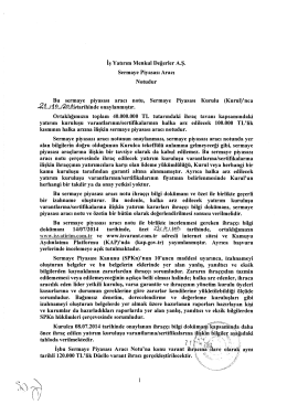 Sermaye Piyasası Aracı Notu 2