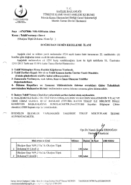 sAĞLIK BAKANLIĞI TÜRKİYE KAMU HASTANELERİ KURUMU