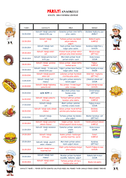 yemek listesi-pdf - parilti yuva anaokulu