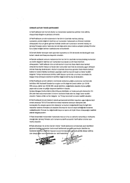 cERııAHi ALETLER TEKNiK şARTNAıvıEsi