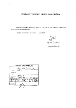 Kanun Teklifinin Metni - Türkiye Büyük Millet Meclisi