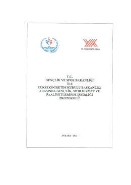 T C GENÇLIK vE sPoR BAKANLIGI ILE
