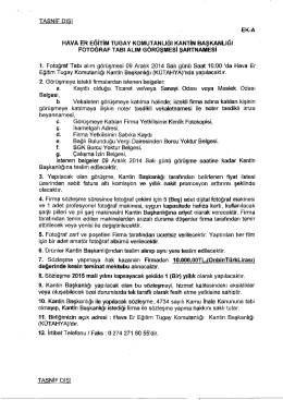 hava er eğitim tugay komutanlığı fotoğraf tabı alım g&ouml;r&uuml;şmesi ihale
