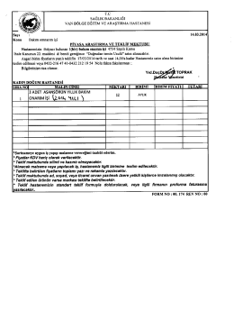 3 adet asans&ouml;r bakım onarım işi - Van B&ouml;lge Eğitim ve Araştırma