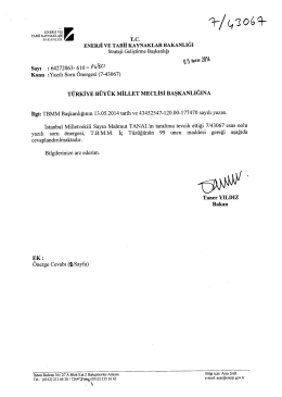 Cevap - T&uuml;rkiye B&uuml;y&uuml;k Millet Meclisi