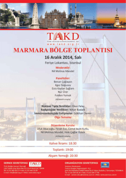 16 Aralik TAKD - Türk Akciğer Kanseri Derneği