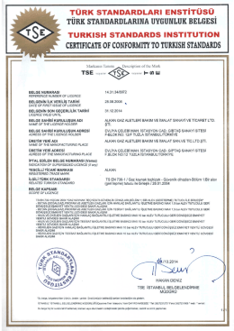 TSE730-1 - Alkan Gaz
