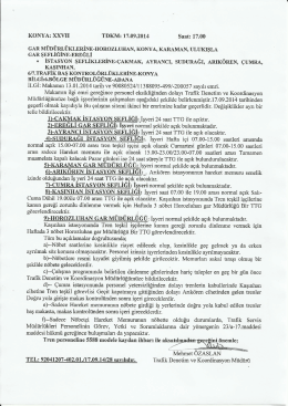 GAR M&Uuml;D&Uuml;nk&Uuml;KLERİNa-HOROZLUHAN, KONYA
