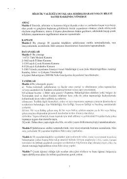 BİLECİK vALİLİĞİ &Ccedil;OCUKLARA ŞEHİRLERARASI YOLCU BİLETİ