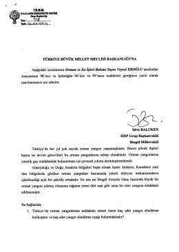 türkiye büyük millet meclisi başkanlığına