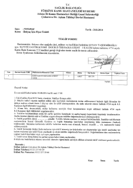 genel cerr. kenan taşdemiroğlu - Çukurova Dr. Aşkım Tüfekçi Devlet