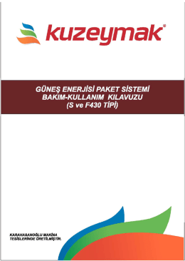 Teknik Doküman - Karahasanoğlu Makina