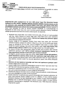 Yazılı Soru Önergesinin Metni - Türkiye Büyük Millet Meclisi