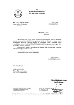 T.C. DÜzİÇİ KAYMAKAMLIĞI - düziçi ilçe millî eğitim müdürlüğü