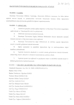 amaa/L, - Hacettepe Üniversitesi