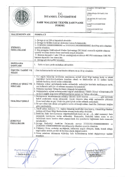 Teknik Şartname