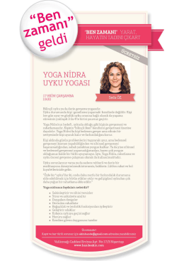 yoga nidra uyku yogası