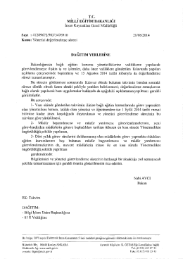 milli eğitim bakanlığı - İzmir İl Milli Eğitim Müdürlüğü