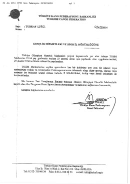 tohm kano önemli duyuru 27 aralık 2014