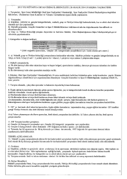 2015 YILI K&Uuml;TAHYA oRYANTİRİNG İL BİRİNCİLİĞİ r 28 ARALIK