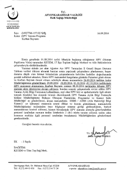 T.C. AFYONKARAHİSAR vALİLİĞİ Halk sağlığı Müdürlüğü