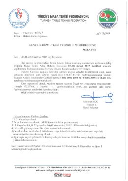 05-08 Şubat 2015 Malatya Hakem Kursu