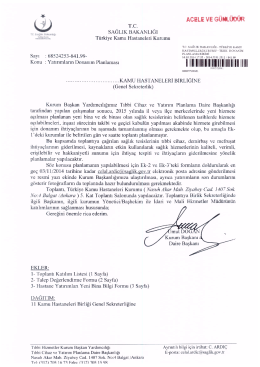 A&ccedil; - T&uuml;rkiye Kamu Hastaneleri Kurumu