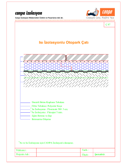 Isı İzolasyonlu Otopark &Ccedil;atı