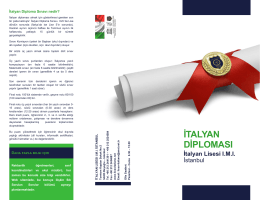 italyan diploması - Liceo Italiano IMI