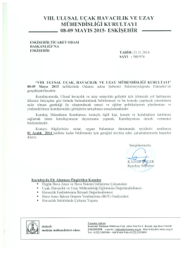 vın. ULUSAL UÇAK nAVACıLIK ve UZAY MÜHENDİSLİGİ KURUL