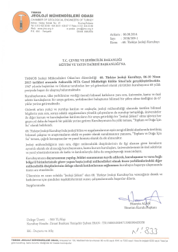 duyurusu - &Ccedil;evre ve Şehircilik Bakanlığı