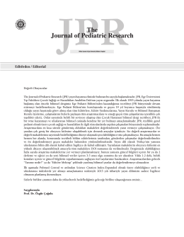 The Journal of Pediatric Research