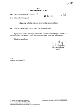 Cevap - T&uuml;rkiye B&uuml;y&uuml;k Millet Meclisi