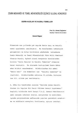 ZM 3-e - Zemin Mekaniği ve Geoteknik Mühendisliği Derneği