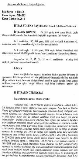 2014/75, K - Resmi Gazete