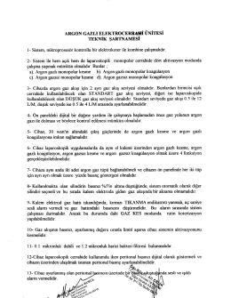 ARGON GAZLI ELEKTROCE