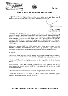 Yazılı Soru Önergesinin Metni - Türkiye Büyük Millet Meclisi