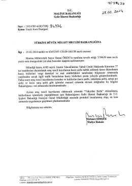 Cevap - T&uuml;rkiye B&uuml;y&uuml;k Millet Meclisi