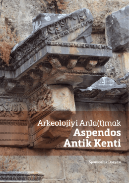 Aspendos Antik Kenti - Ankara İngiliz Arkeoloji Enstitüsü Kültürel