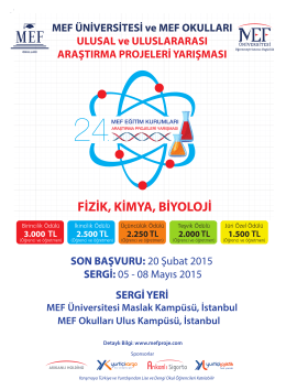 MEF uLusAL ve uLusLARARAsı