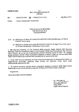 Bakanlığın yazısı i&ccedil;in tıklayınız.