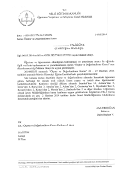 duyuru için tıklayınız