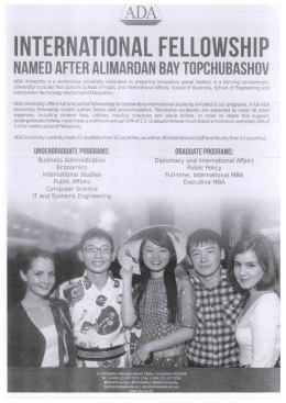 INTERNATIONAL FELLOWSHIP