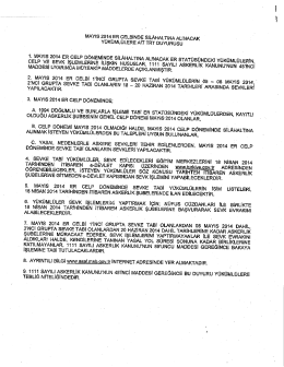 Askerlik duyurusu 8.4.2014