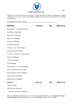 İlişik kesme belgesi (pdf)